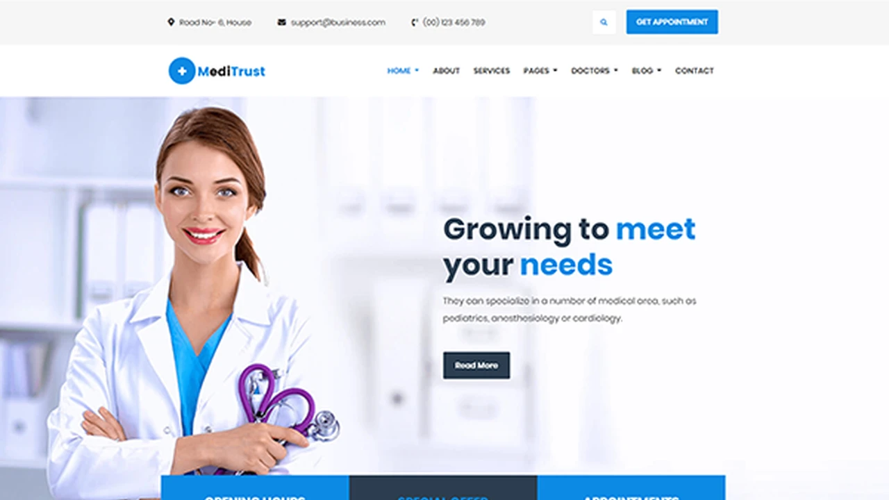 Meditrust - Medical, Clinic WordPress Theme