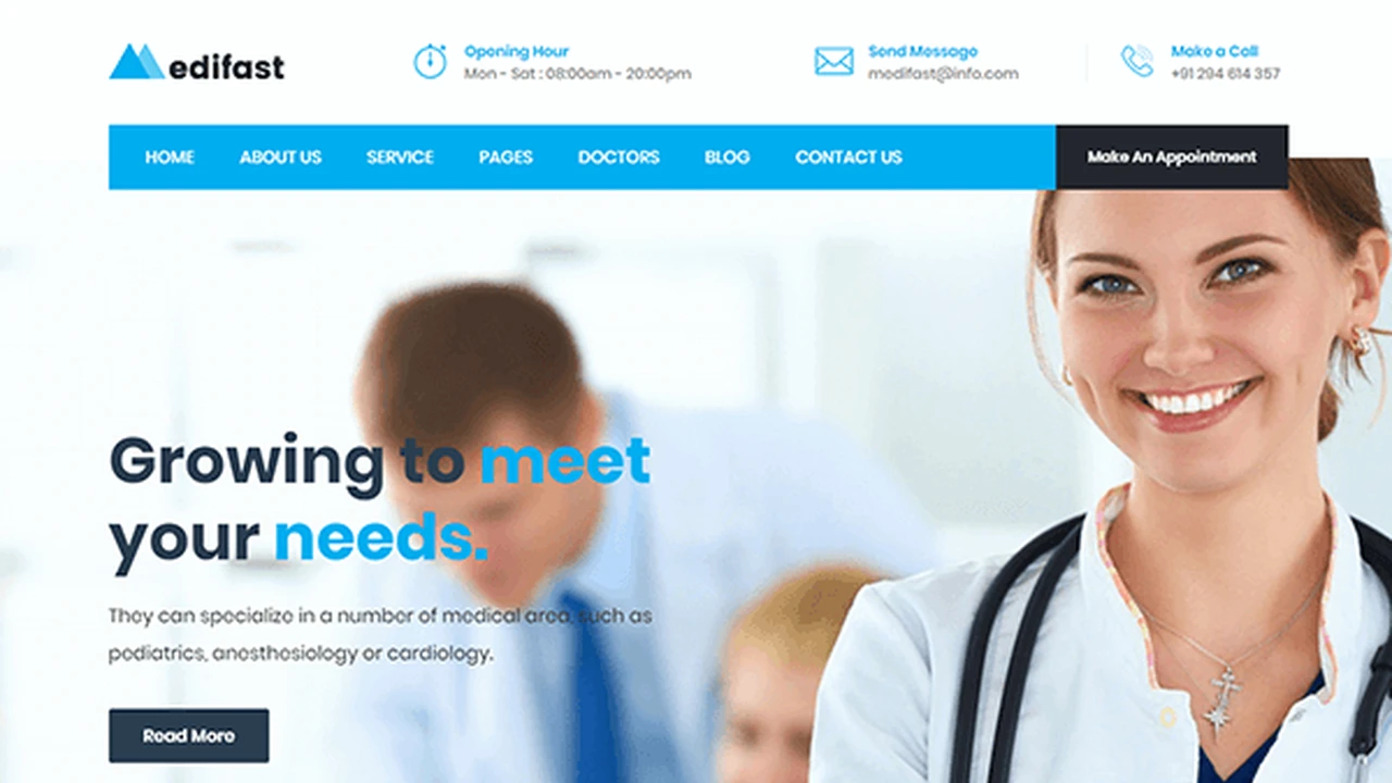 Medifast - Bootstrap 4 Medical Template