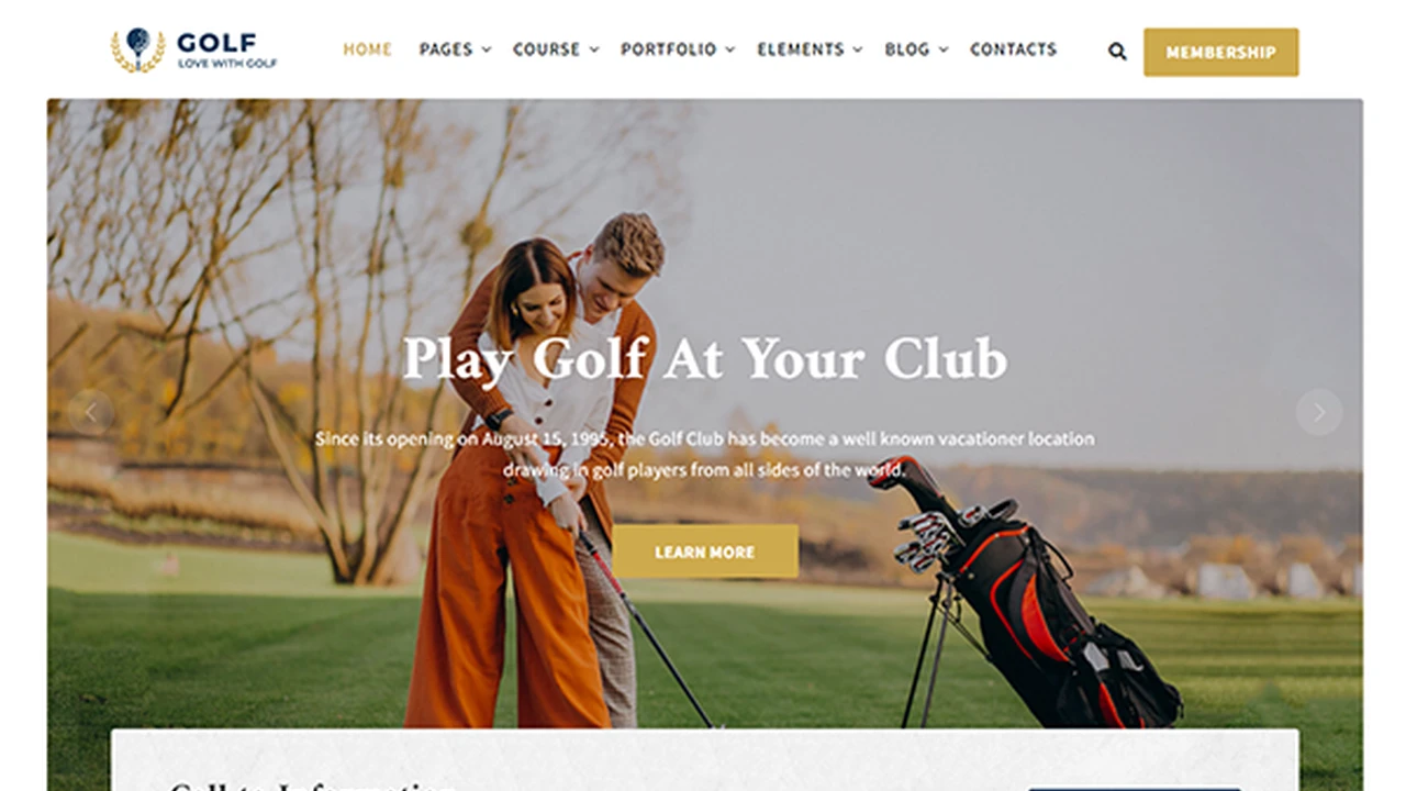 Golf - Golf Club and Sports HTML Template