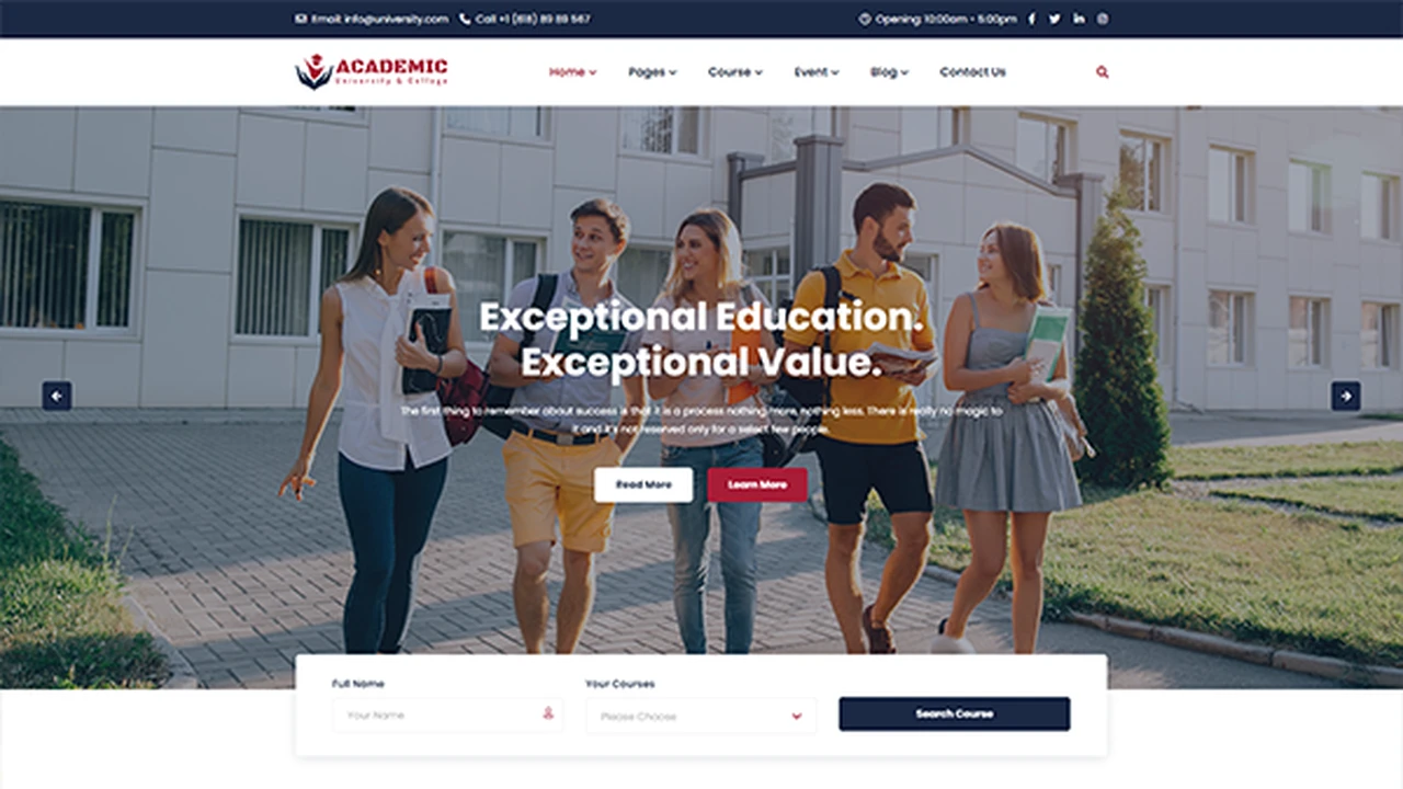 Academic - University and College Template