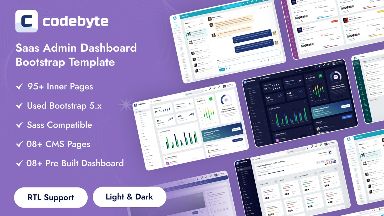 CodeByte - Bootstrap 5 Admin Dashboard