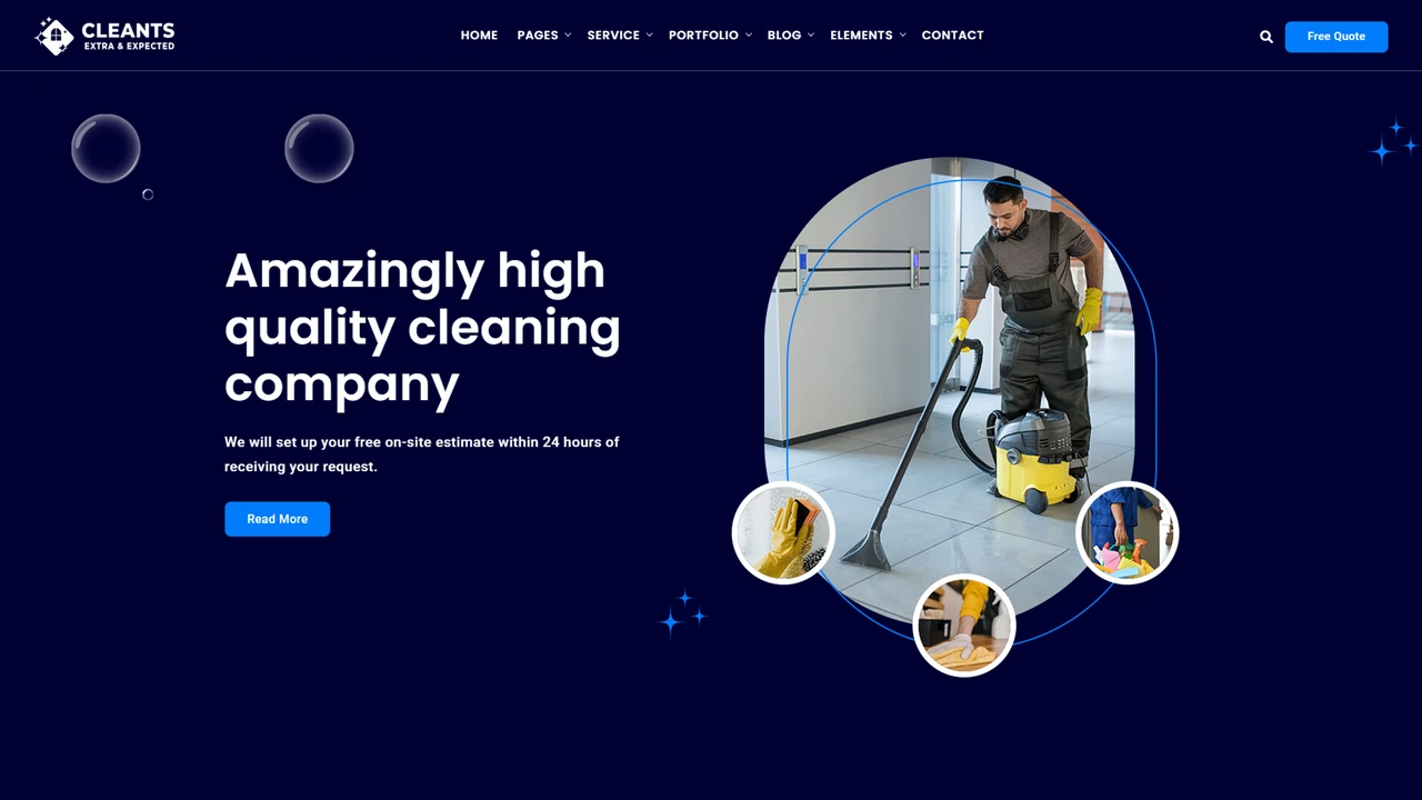 Cleants - Cleaning Services HTML Template