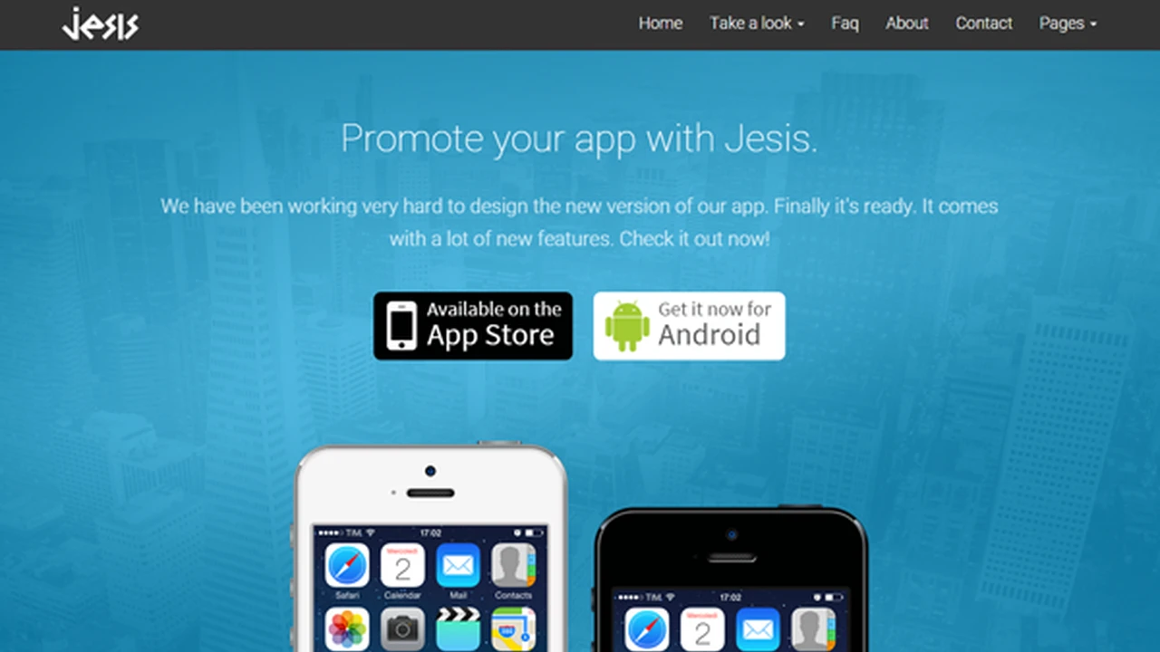Jesis - Responsive App Landing Page