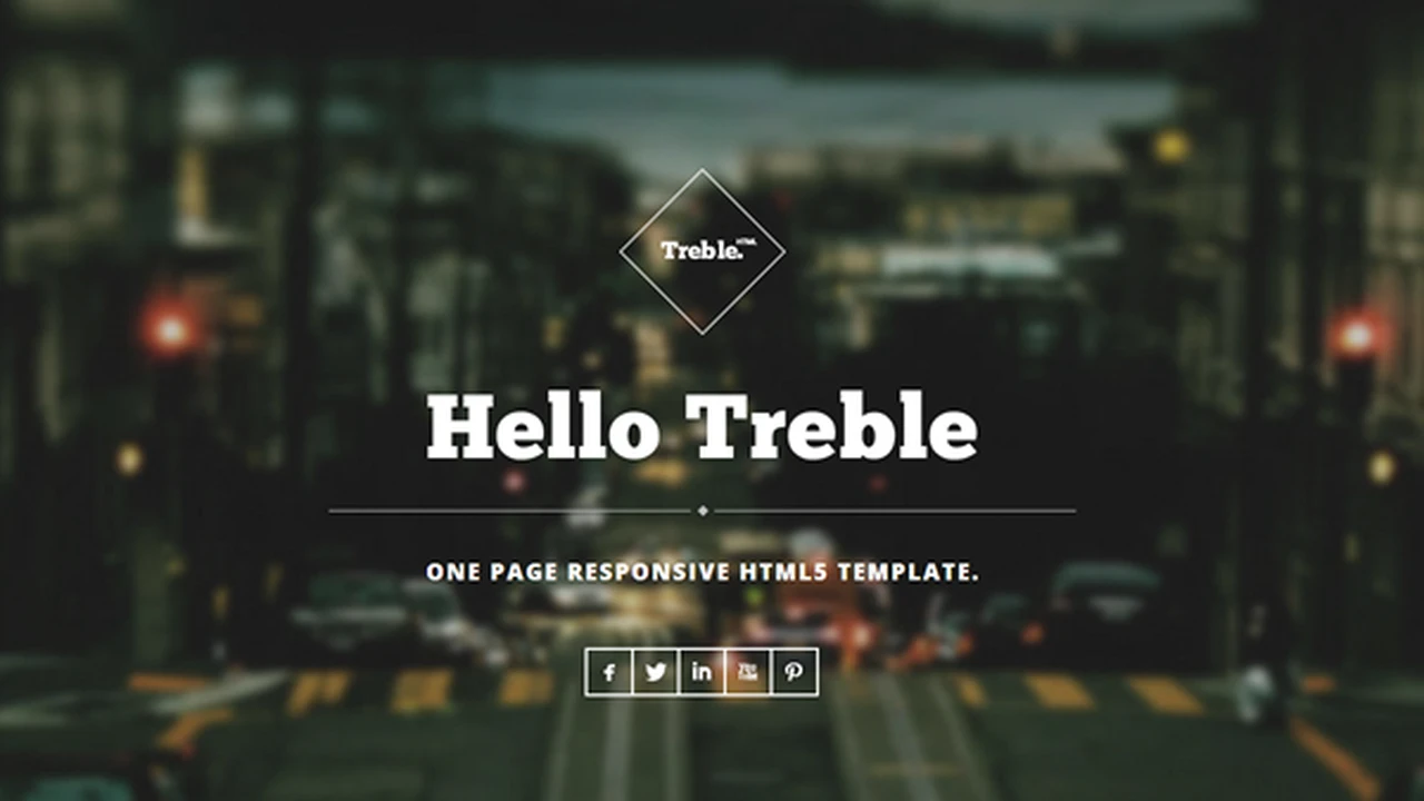 Treble - One Page Responsive Theme