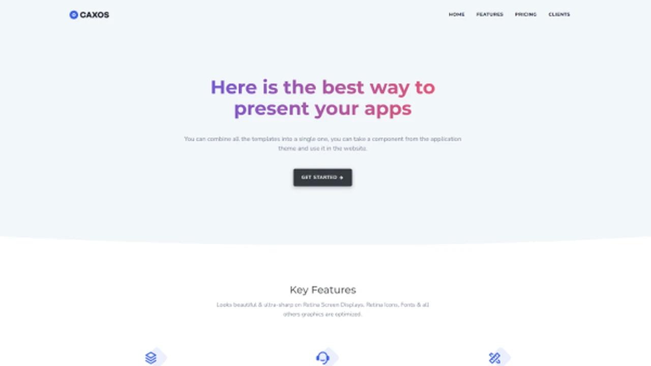 Caxos - Bootstrap 5 Landing Page Template