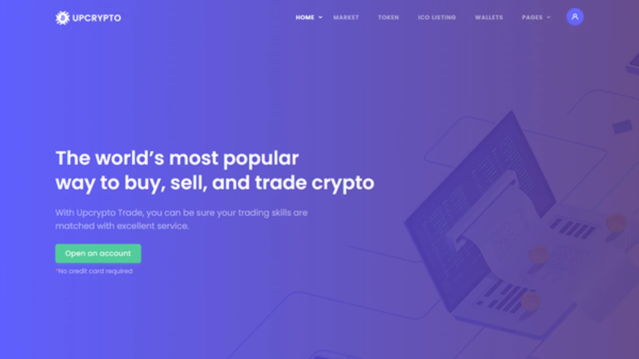 Upcrypto - NFT & Cryptocurrency Template