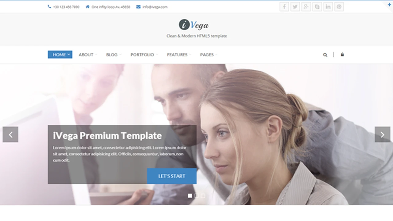 Ivega - Responsive Website Template