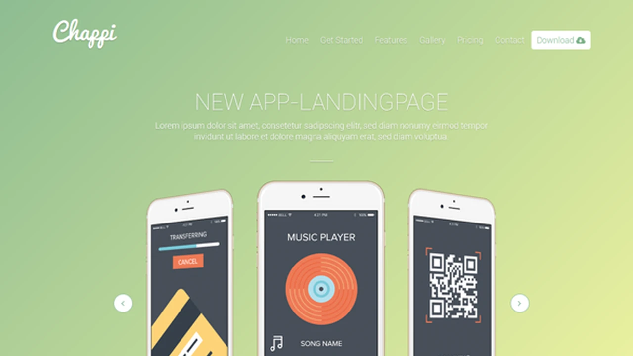 Chappi - Responsive App Landing Page