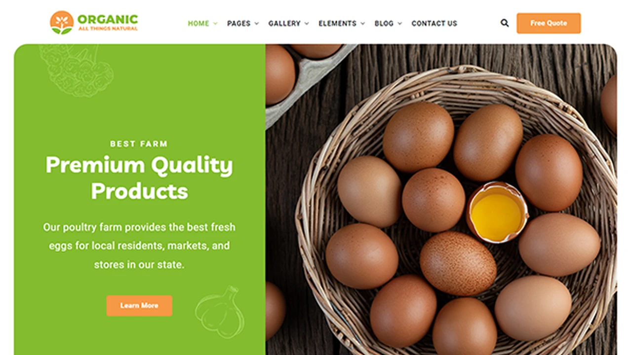 Organic - Agriculture Farming HTML Template