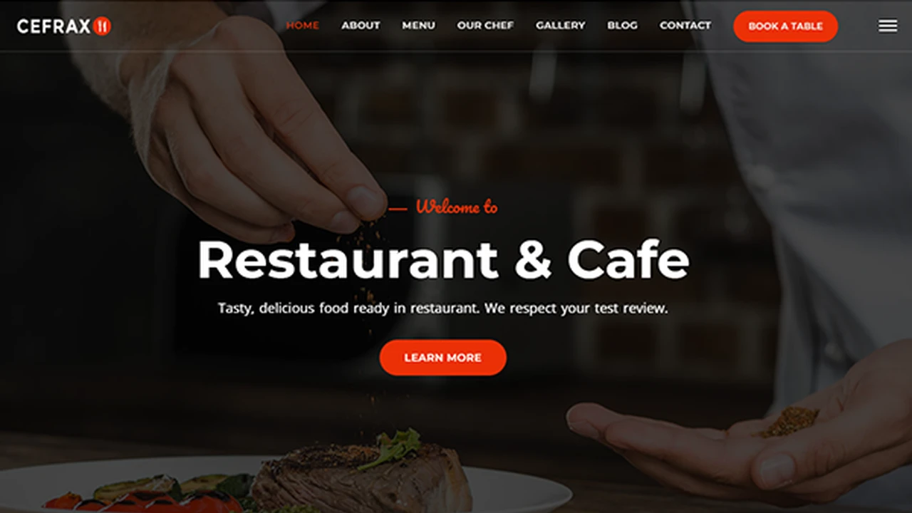 Cefrax - Restaurant and Cafe Template