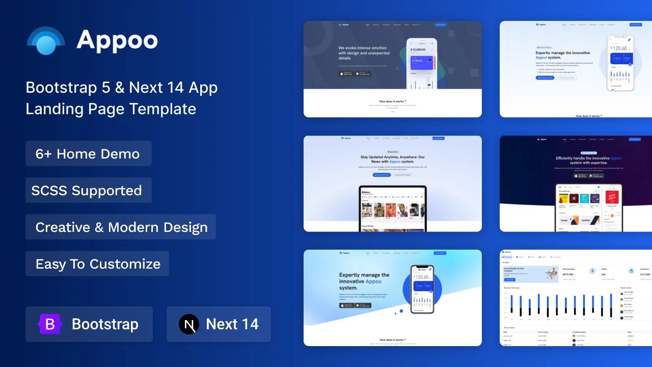 Appoo - Next 14 Landing Page Template