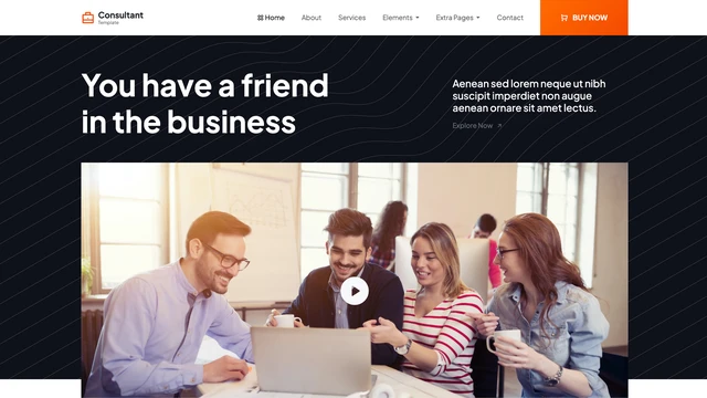 Buzcons - Business Consultant Website Template