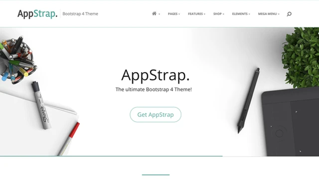 AppStrap - Multipurpose Bootstrap 4 Theme Screenshot