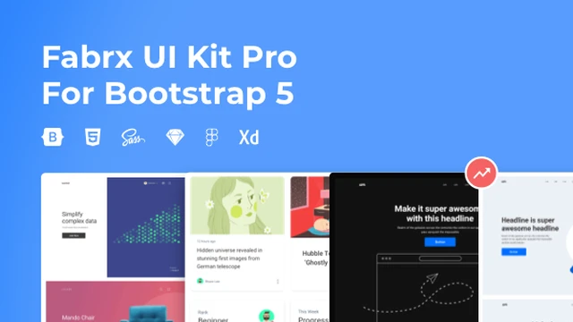 Fabrx UI Kit Pro -  Bootstrap 5 UI Kit