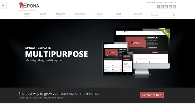 Epona - Responsive Website Template Screenshot
