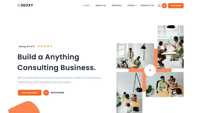 Deoxy - Consulting & Service Agency Template