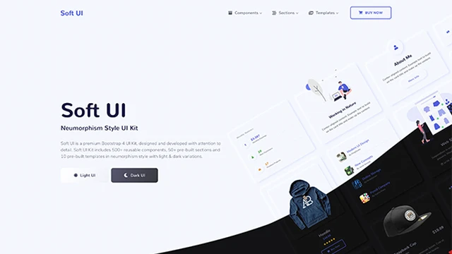 Soft UI - Neumorphism Style UI Kit