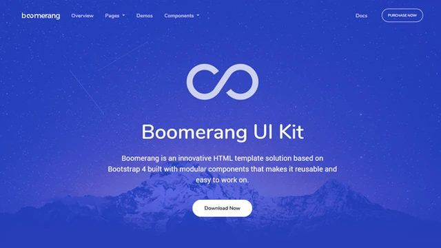 Boomerang - Multipurpose Bootstrap Theme Screenshot
